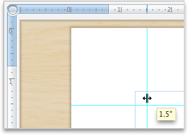 Drag guide onto page