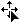 Mouse pointer over arrow with four heads